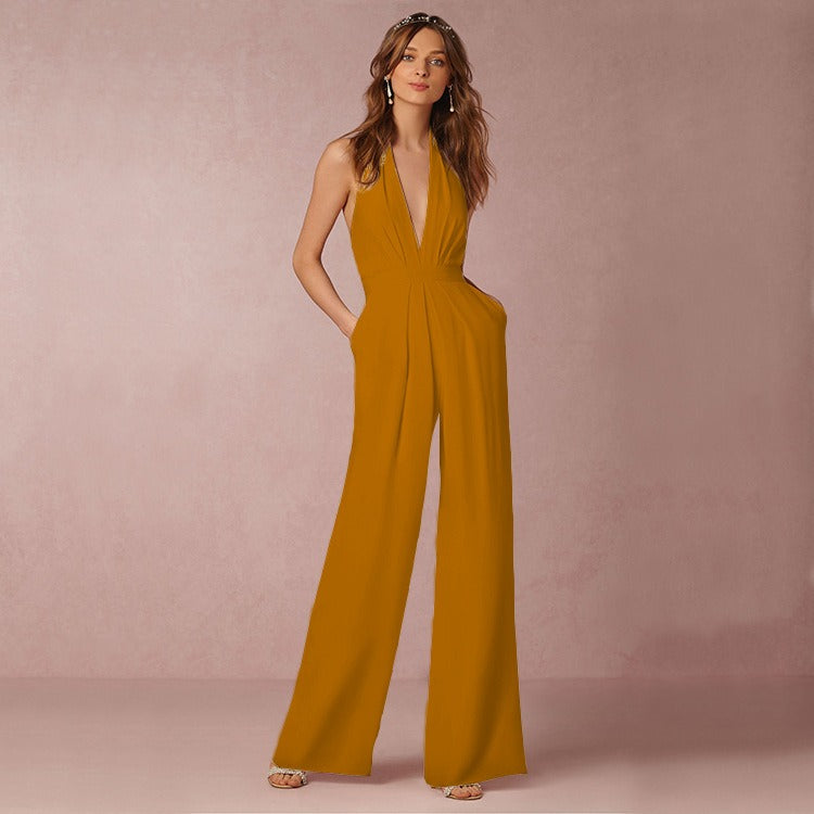 Sexy V-Neck Jumpsuit