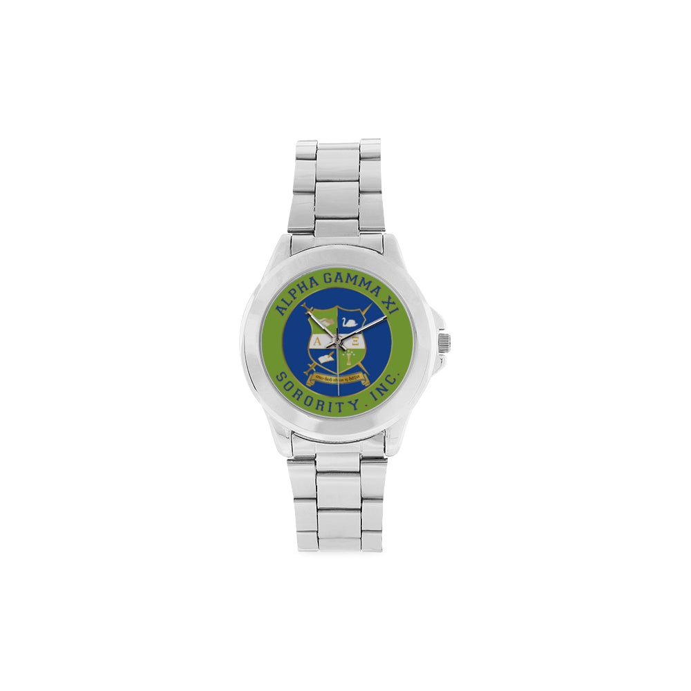 AGXi Crest Watch Unisex Stainless Steel Watch