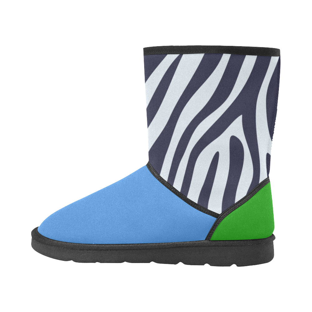 Zebra Custom High Top Snow Boots