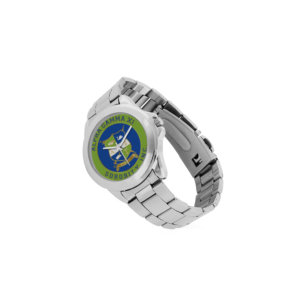 AGXi Crest Watch Unisex Stainless Steel Watch