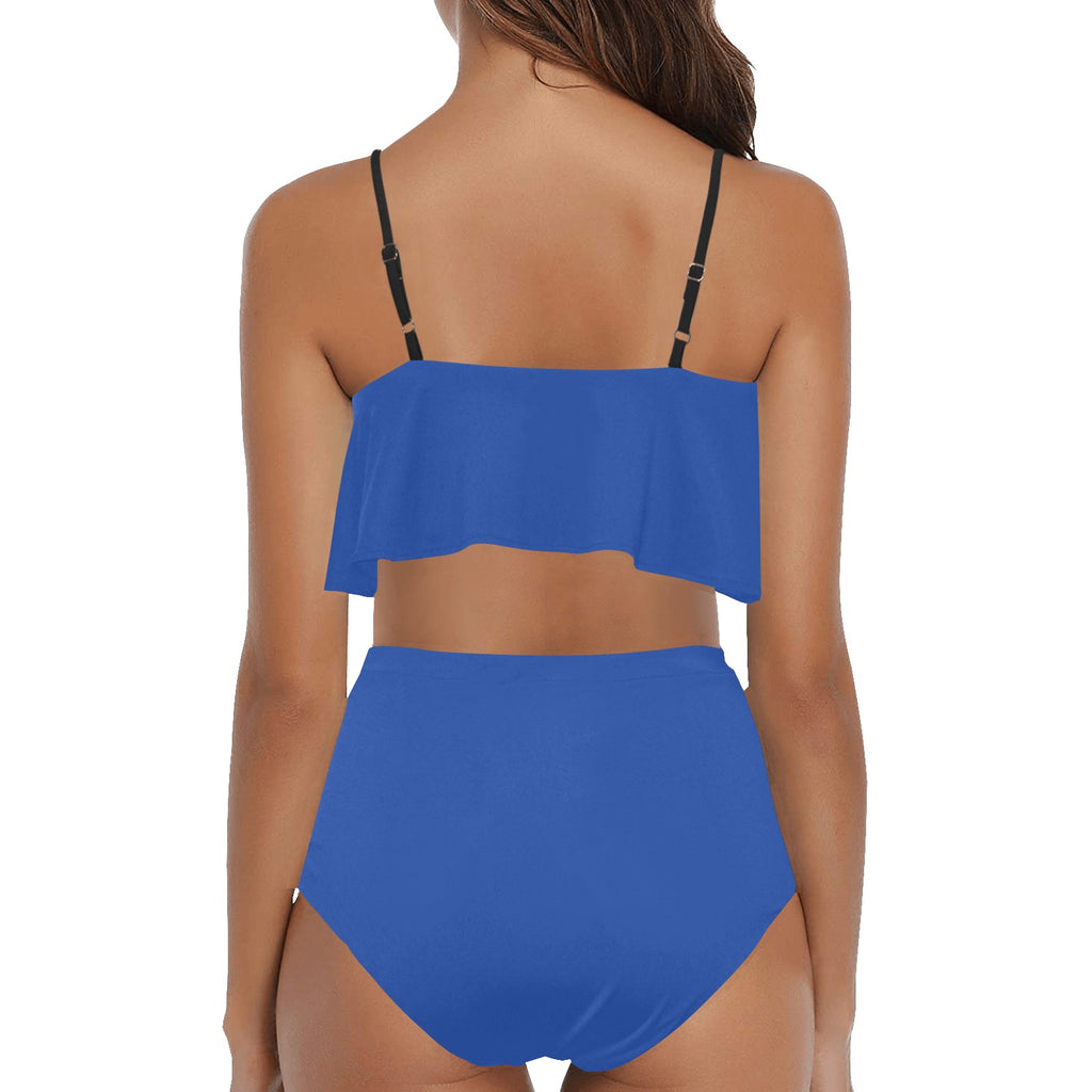 AGXi Swim High Waisted Ruffle Bikini Set
