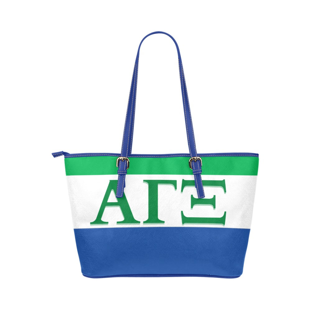Bright & Beautiful Goddess Leather Tote Bag