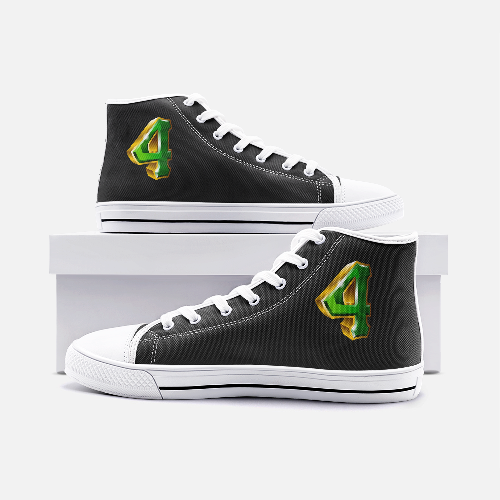 Alpha Gamma Xi Qu4d Unisex High Top Canvas Shoes
