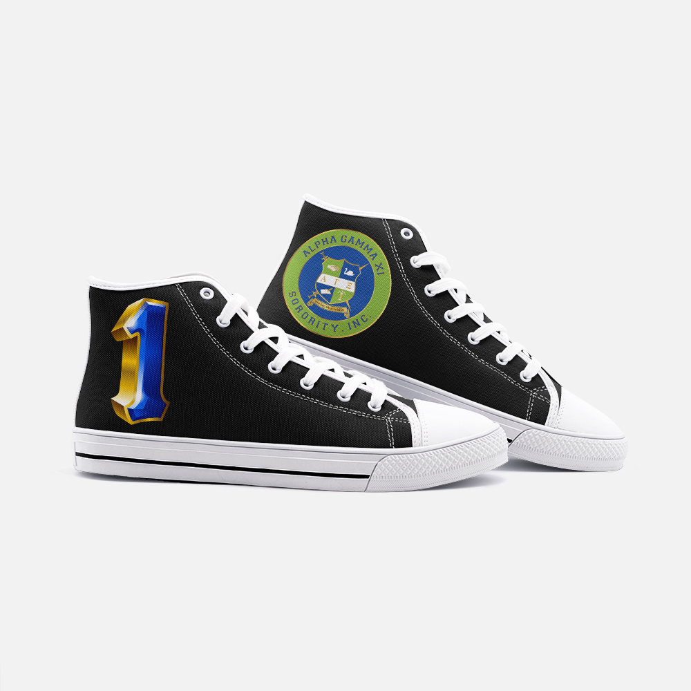 Alpha Gamma Xi Ace Unisex High Top Canvas Shoes