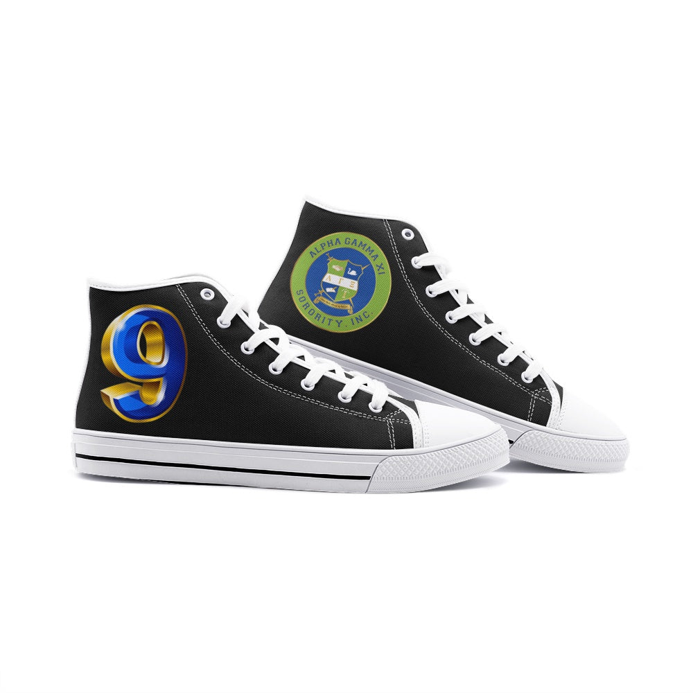 Alpha Gamma Xi Nino (9) Unisex High Top Canvas Shoes