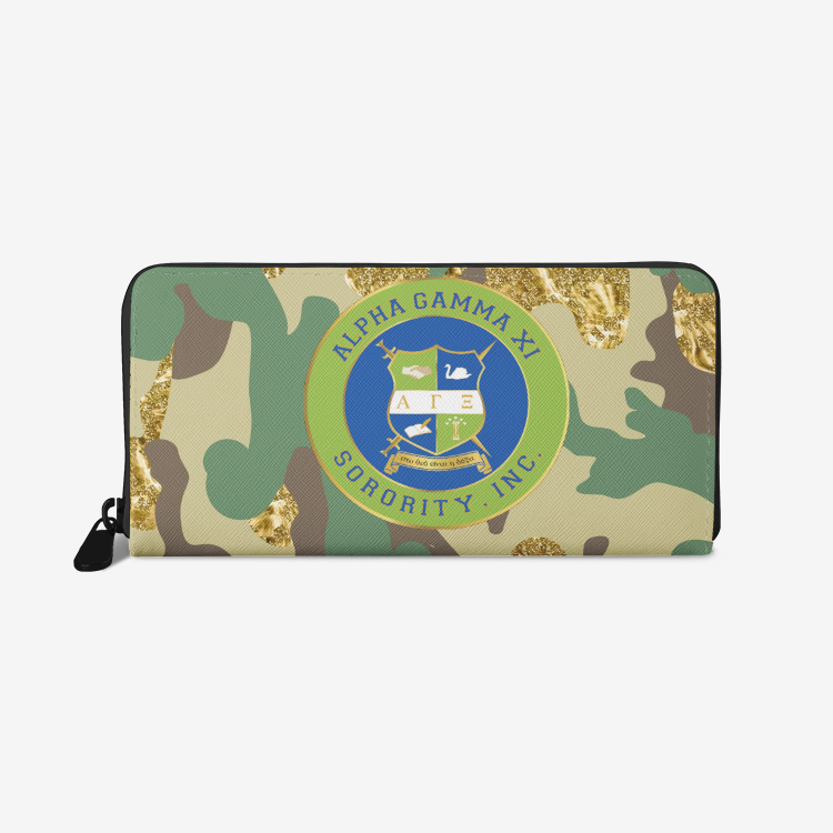 Alpha Gamma Xi Premium PU Leather Wallet