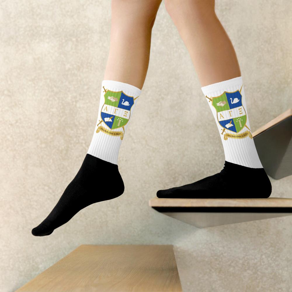 AGXi Shield Black foot socks