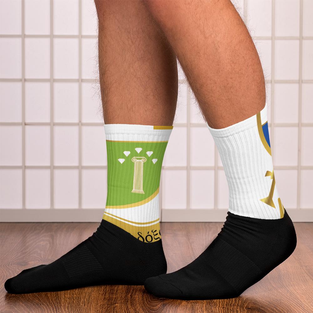 AGXi Shield Black foot socks