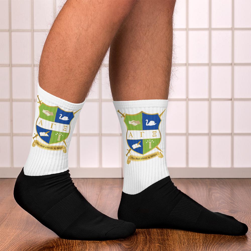 AGXi Shield Black foot socks