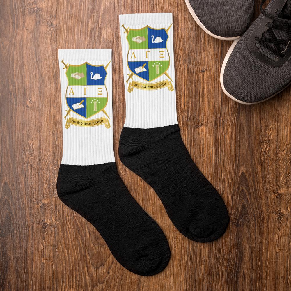 AGXi Shield Black foot socks