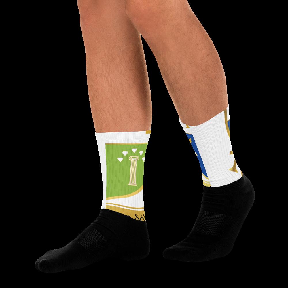 AGXi Shield Black foot socks