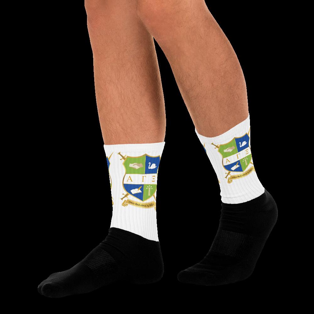 AGXi Shield Black foot socks