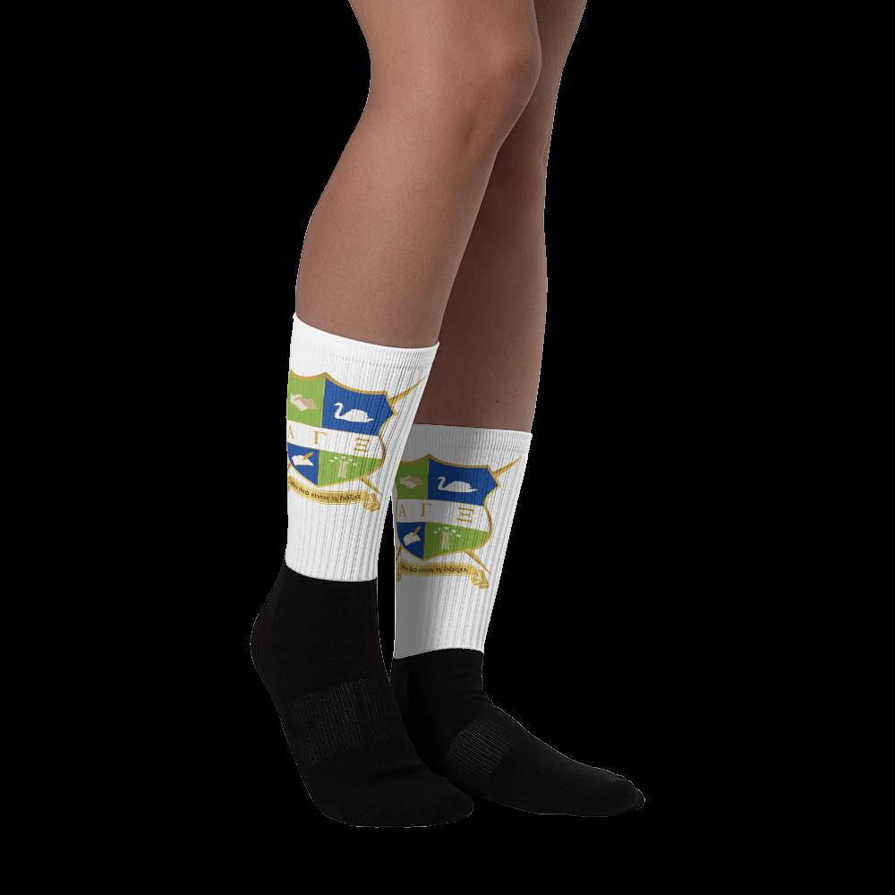 AGXi Shield Black foot socks
