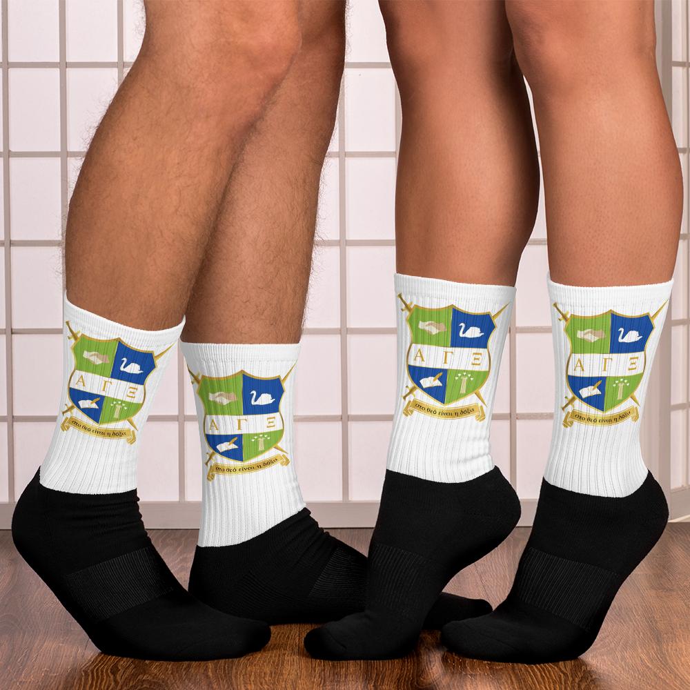 AGXi Shield Black foot socks